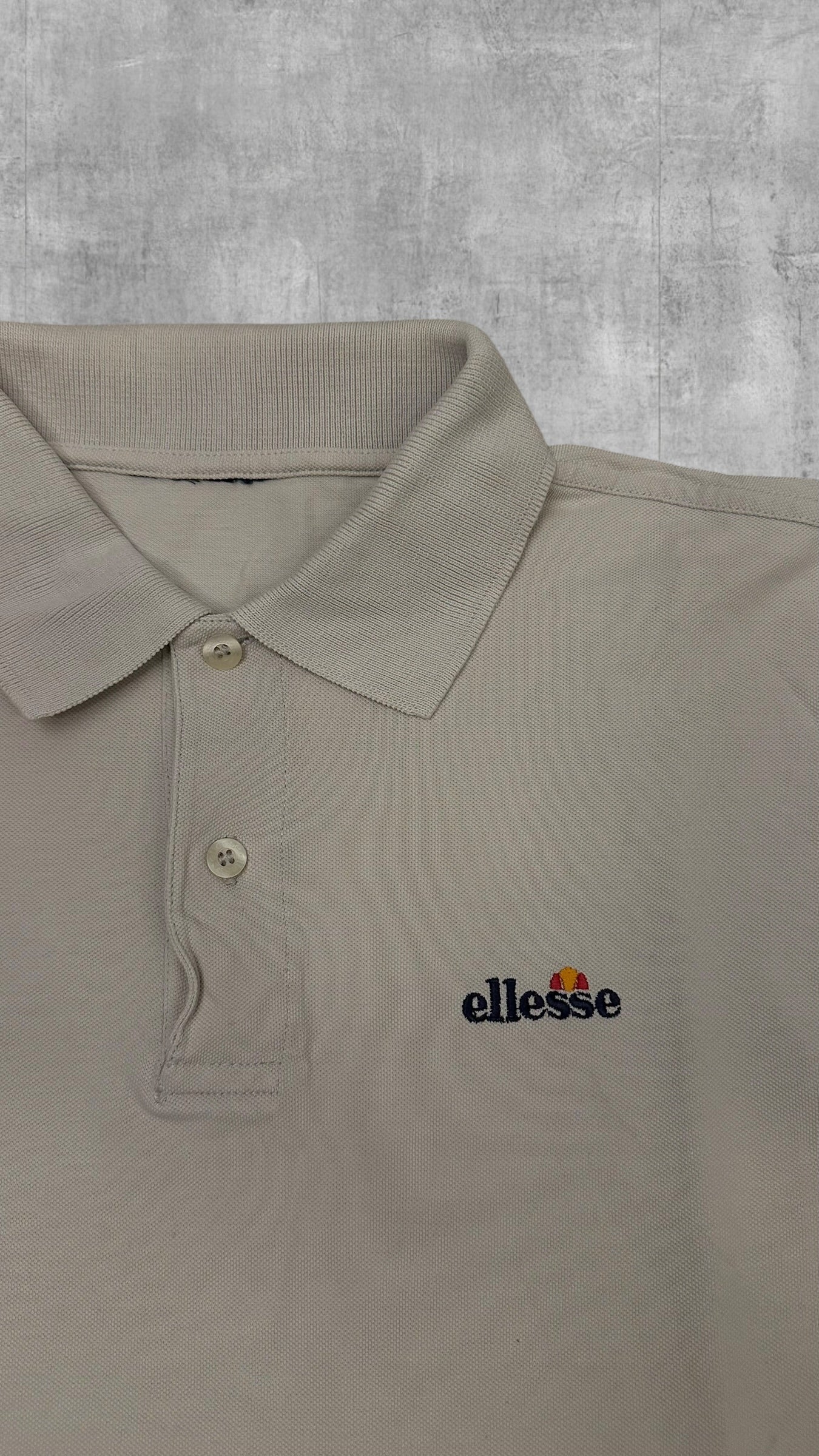 Ellesse Polo Shirt Creme Weiß M