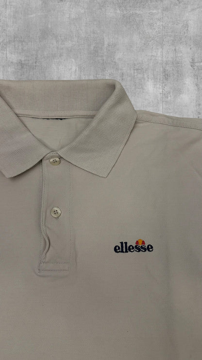 Ellesse Polo Shirt Creme Weiß M