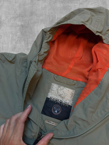 Napapijri Rain Jacket Windbreaker Khaki XL