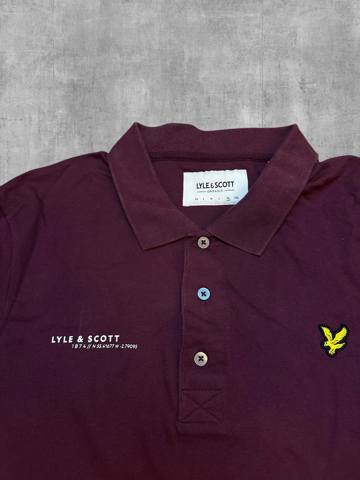 Lyle & Scott Polo Shirt Weinrot XL
