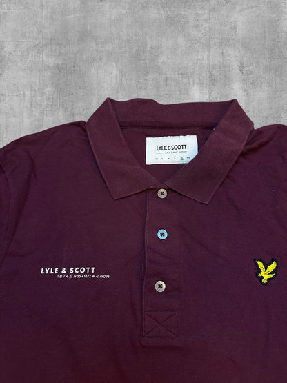 Lyle & Scott Polo Shirt Weinrot XL
