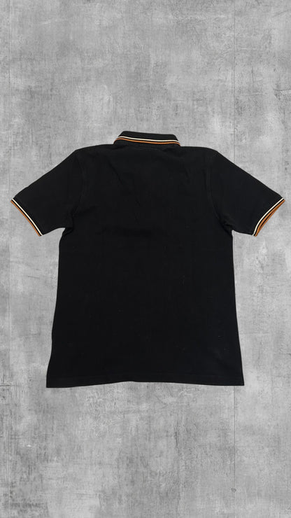 Fred Perry Polo Shirt Schwarz Orange XL