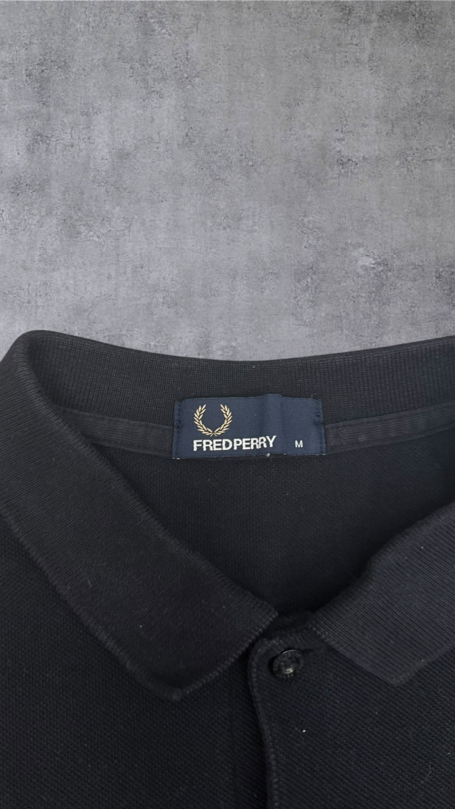 Fred Perry Polo Shirt Schwarz M