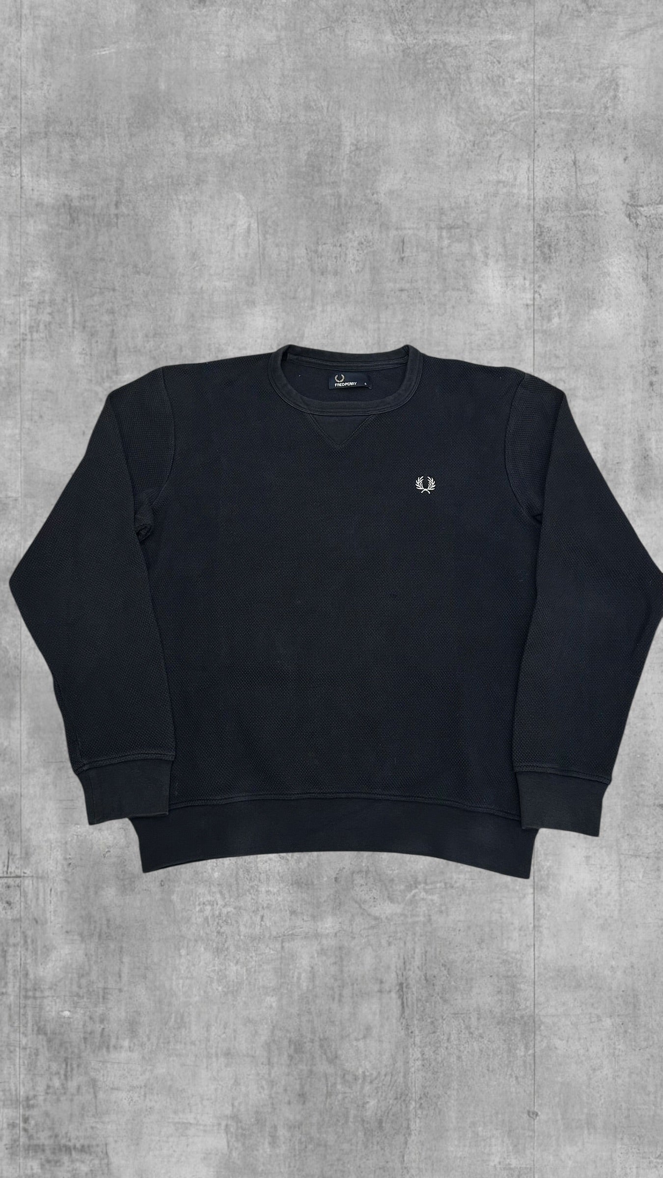 Fred Perry Sweatshirt Navy Blau Schwarz S