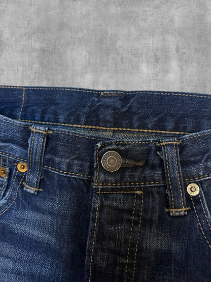 Levi's 501 Jeans Dunkelblau W31 L30 gekürzt