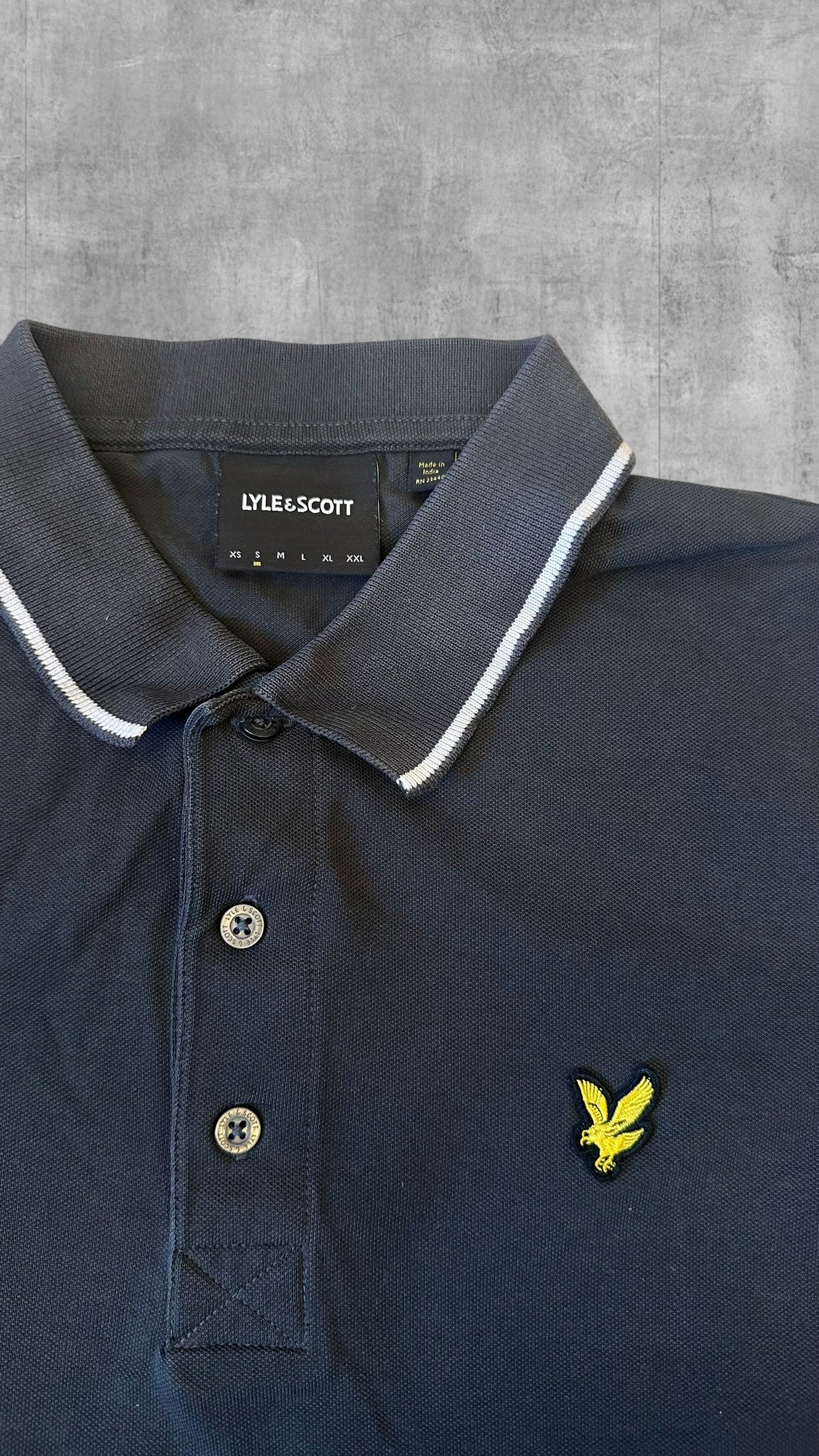 Lyle & Scott Polo Shirt Schwarz Grau S