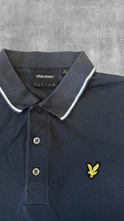 Lyle & Scott Polo Shirt Schwarz Grau S