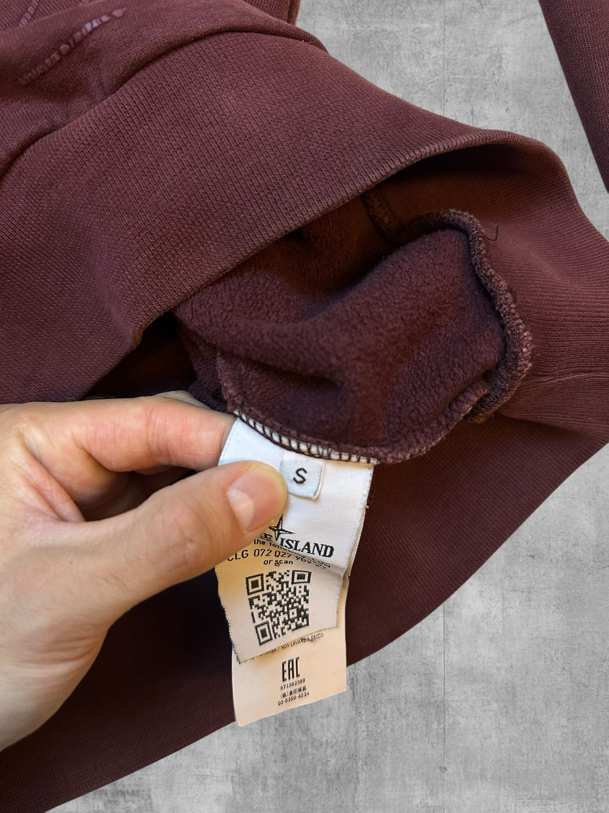 Stone Island Sweat-shirt Bordeaux S