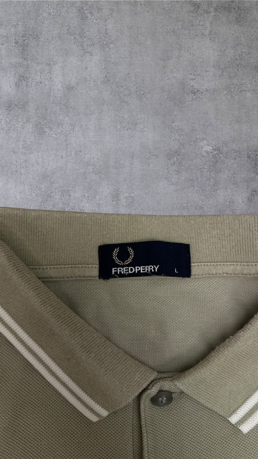 Fred Perry Polo Shirt Khaki L