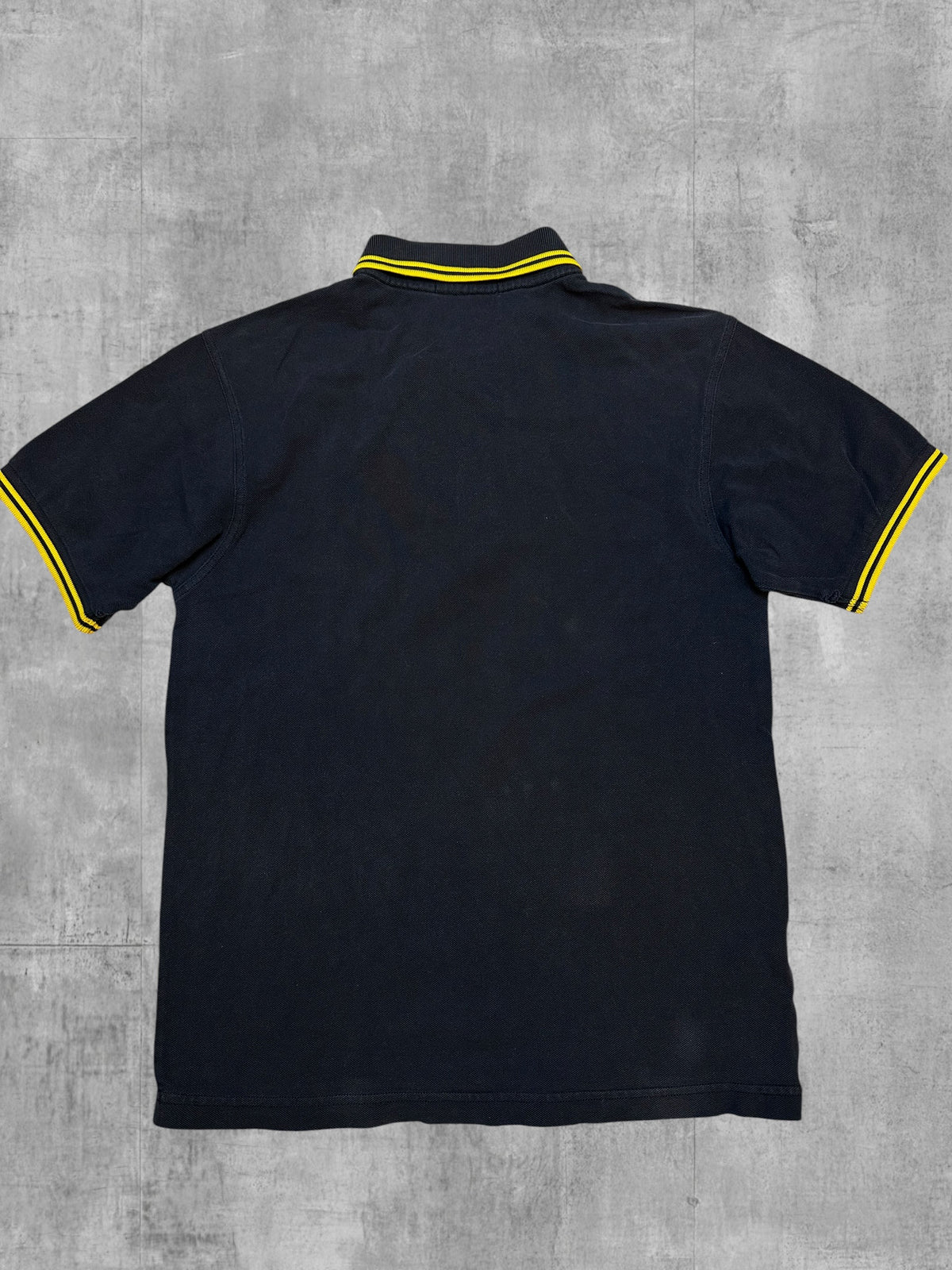 Fred Perry Polo Shirt Schwarz Gelb S