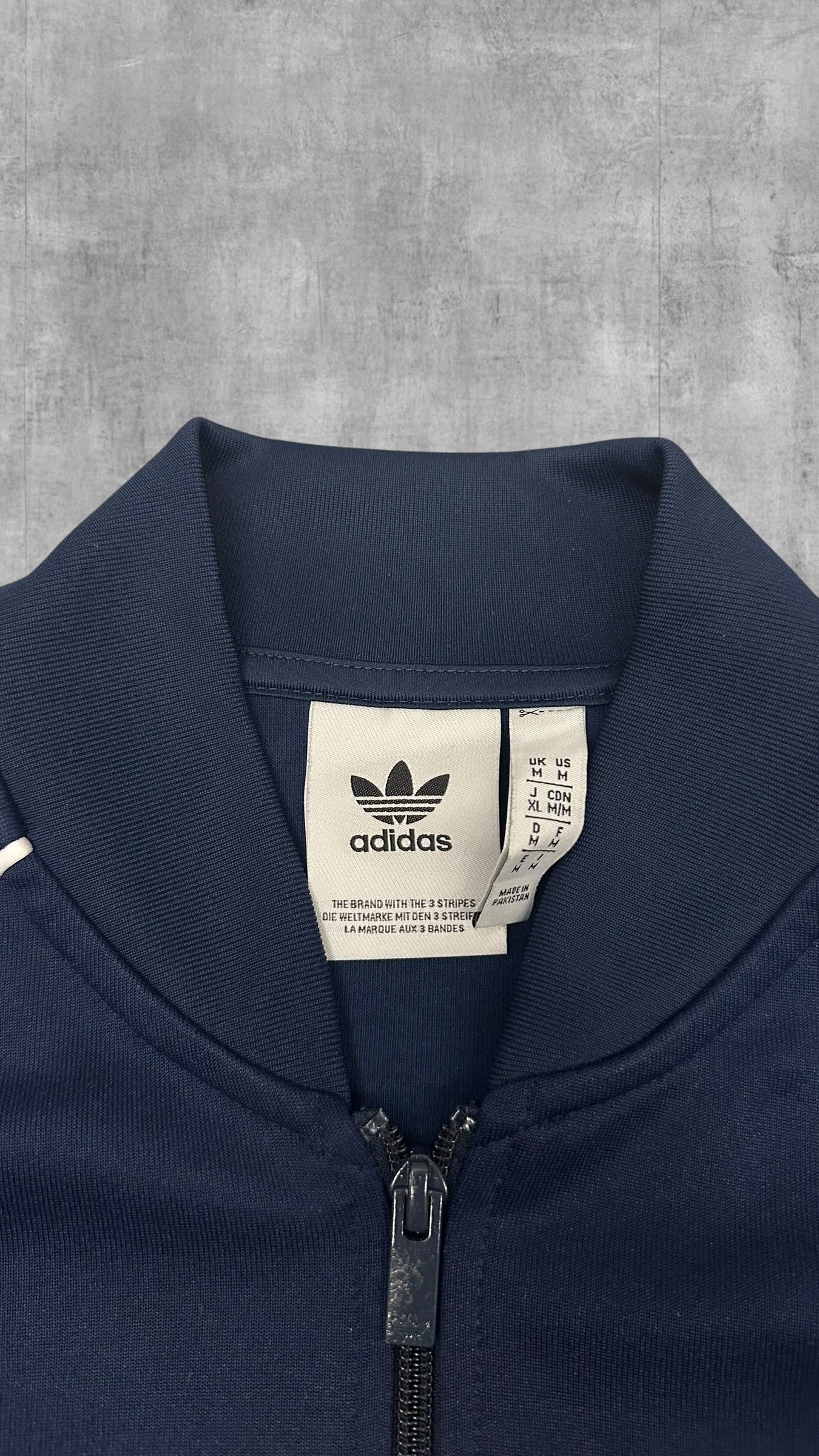 Adidas Firebird Trainingsjacke Navy Blau Weiß M