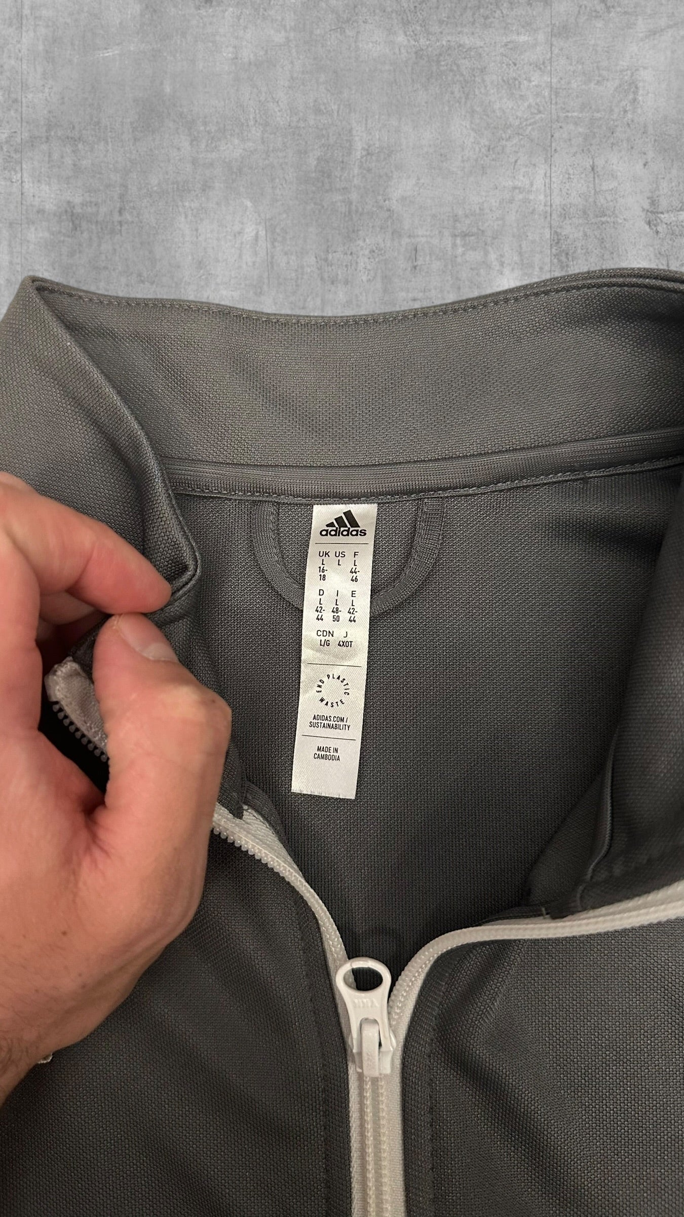 Adidas Trainingsjacke Grau L
