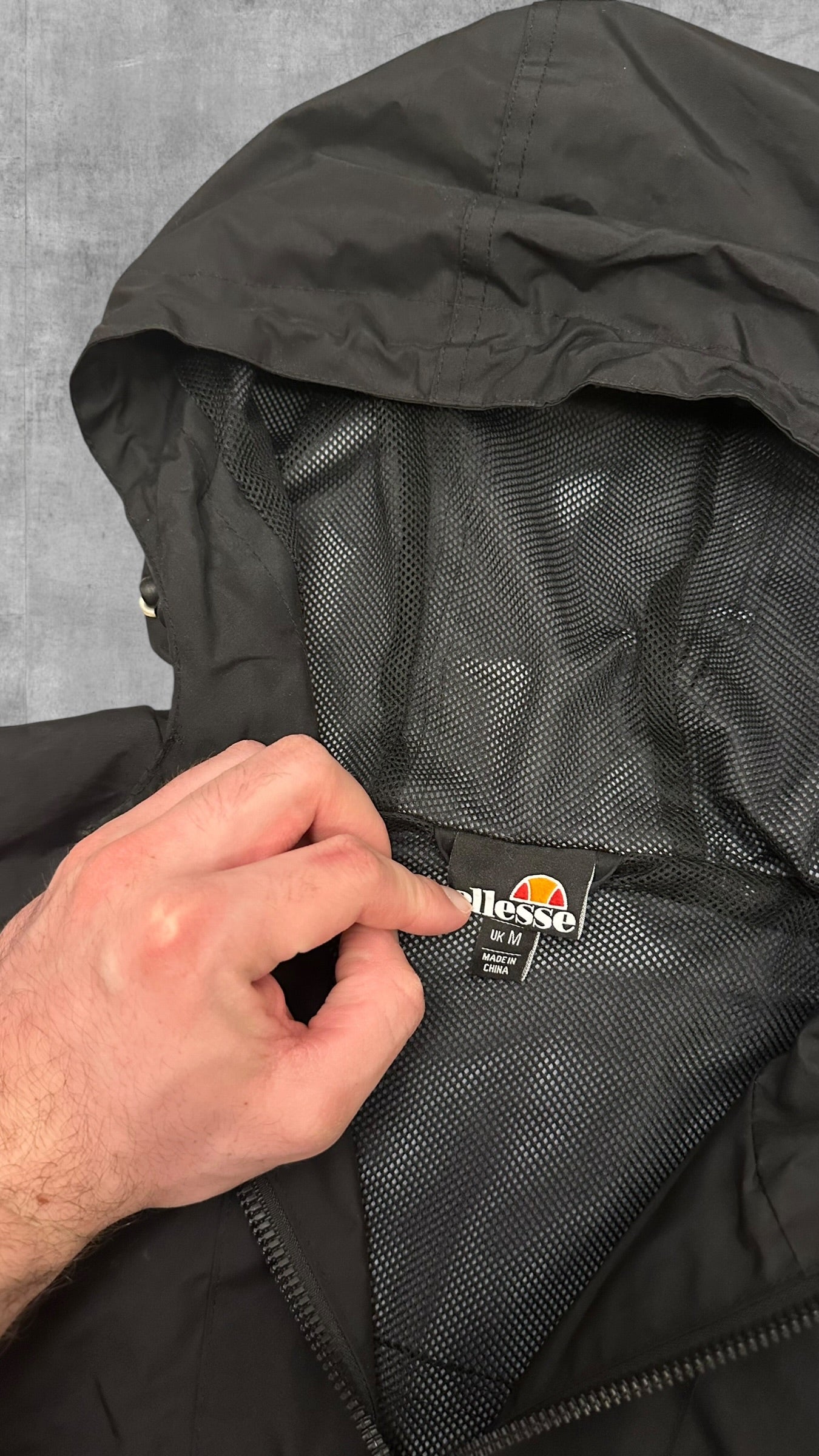 Ellesse Windbreaker Schwarz M