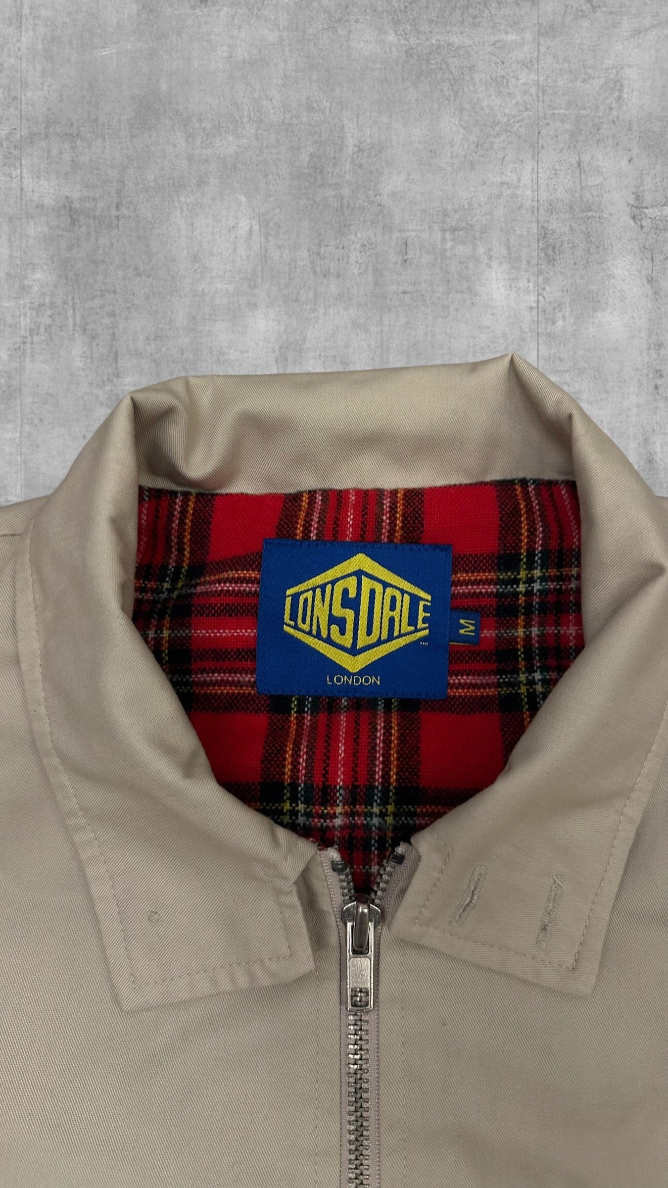 Lonsdale London Harrington Jacke Beige M