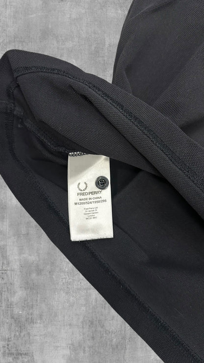 Fred Perry Polo Shirt Schwarz Weiß M