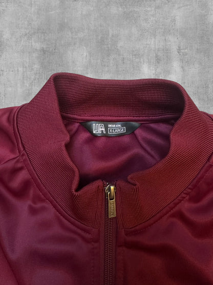 Unfair Athletics Trainingsjacke Weinrot Weiß XL