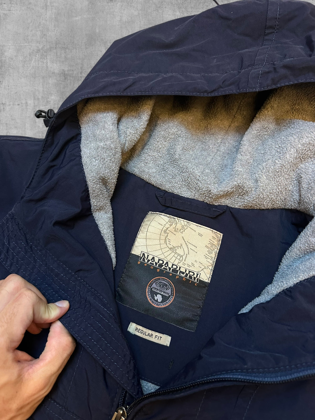 Napapijri Windbreaker Gefüttert Regenjacke Navy Blau S