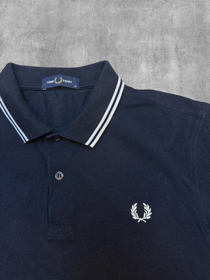 Fred Perry Polo Shirt Schwarz Weiß M (wie neu)