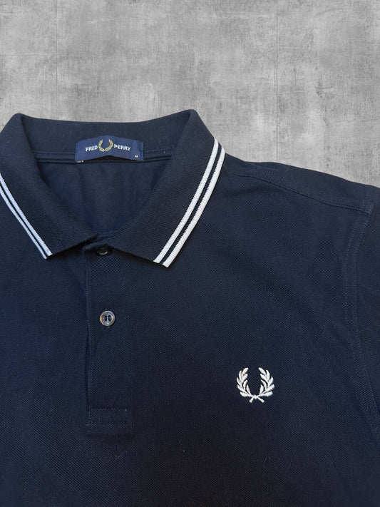 Fred Perry Polo Shirt Schwarz Weiß M (wie neu)