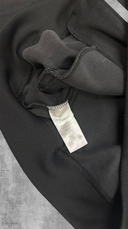 Vintage Fred Perry Trainingsjacke Taped Zip Jacke Schwarz L
