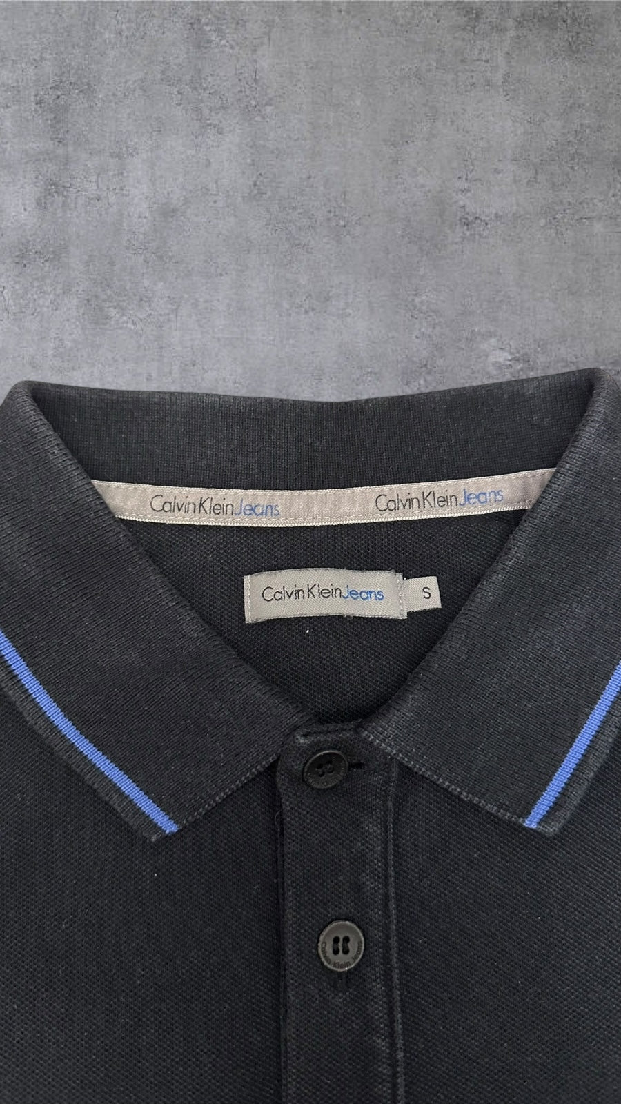 Calvin Klein Polo Shirt Schwarz S