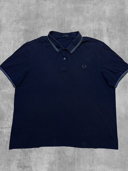 Fred Perry Polo Shirt Navy Blau Khaki 3XL