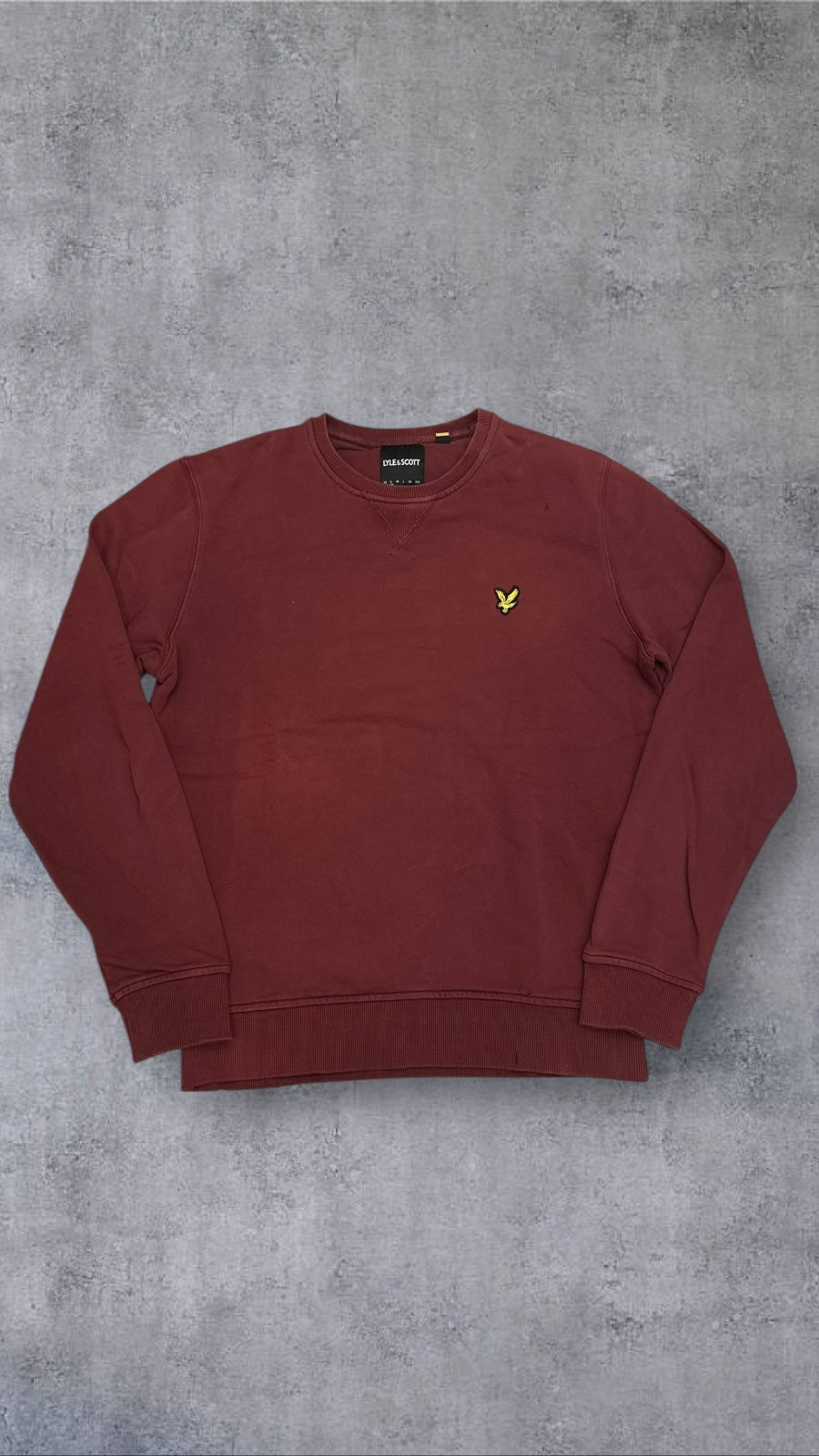 Lyle & Scott Sweatshirt Weinrot S