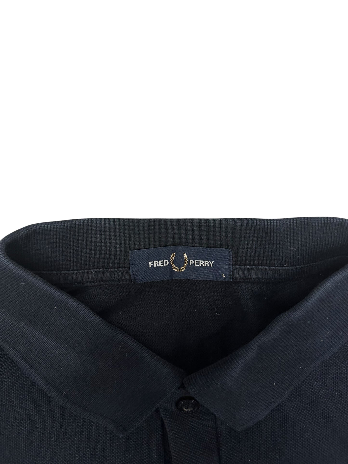 Fred Perry Polo Shirt Schwarz L