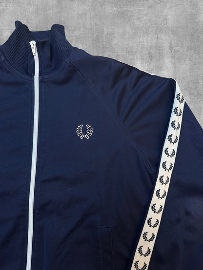 Fred Perry Vintage Trainingsjacke Taped Navy Blau S