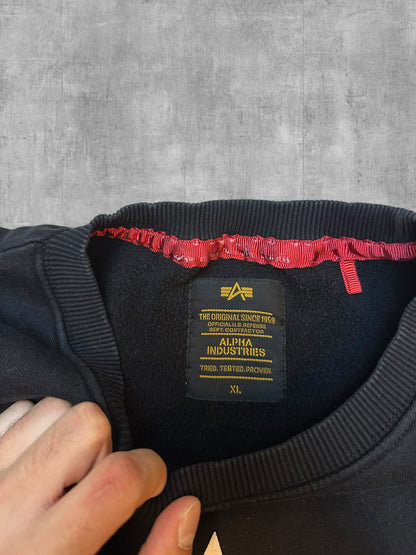 Alpha Industries Sweatshirt Schwarz XL