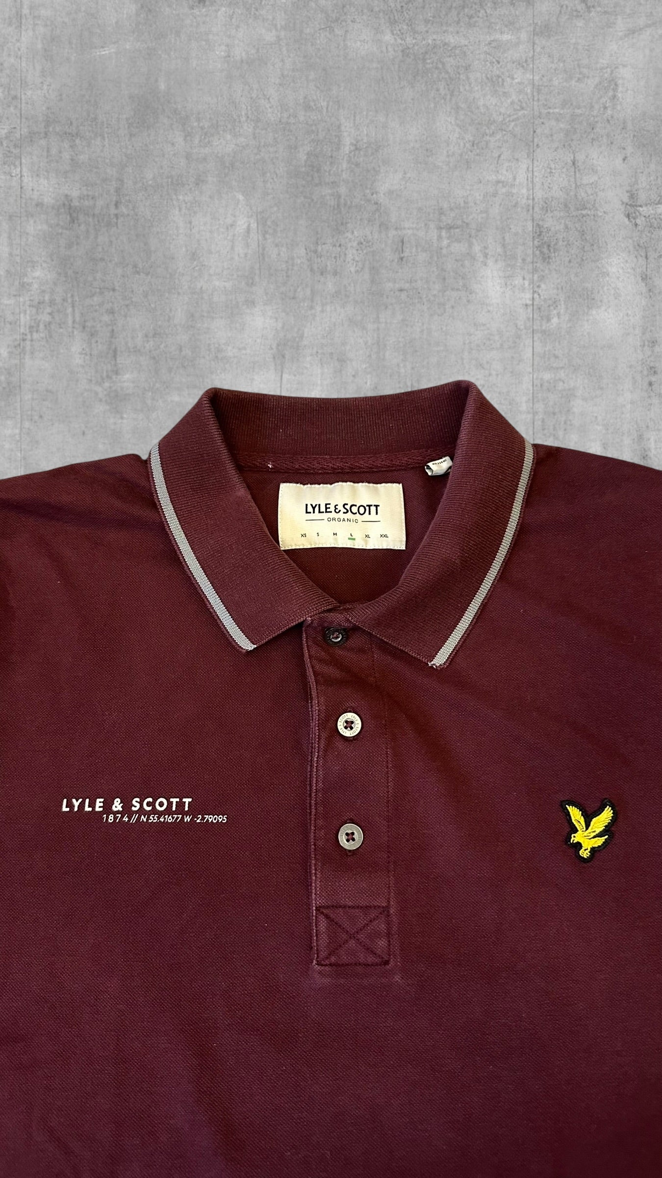 Lyle & Scott Polo Shirt Weinrot L