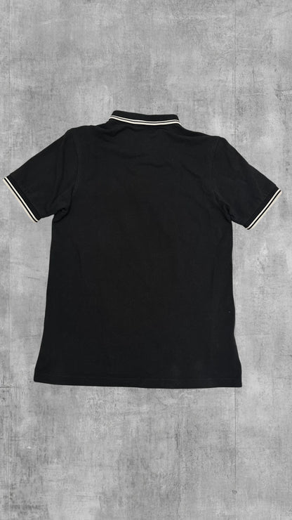 Fred Perry Polo Shirt Schwarz Weiß M
