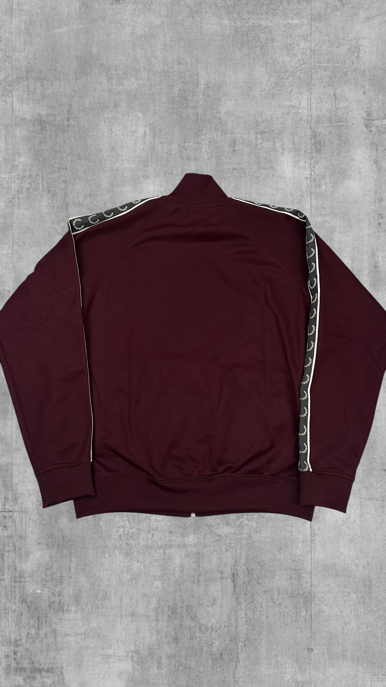 Fred Perry Trainingsjacke Taped Weinrot L