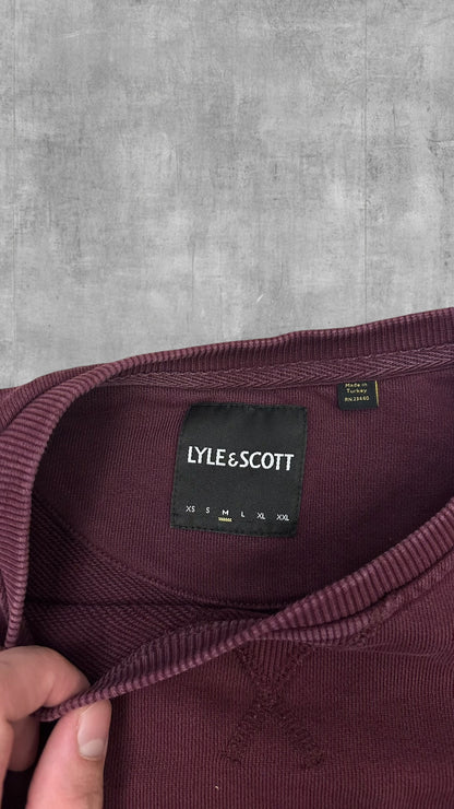 Lyle & Scott Sweatshirt Weinrot M