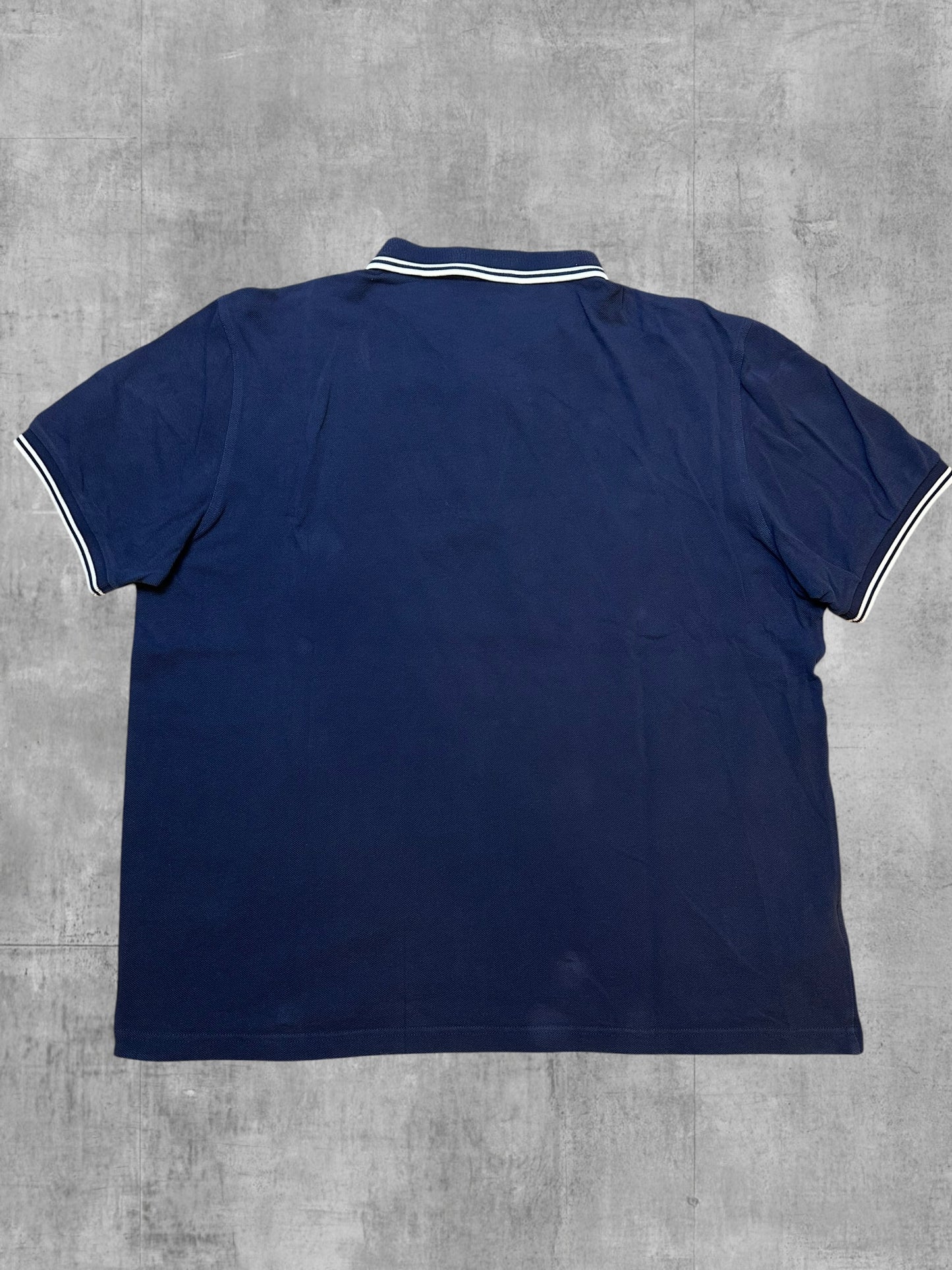 Fred Perry Polo Shirt Navy Blau Weiß XXL