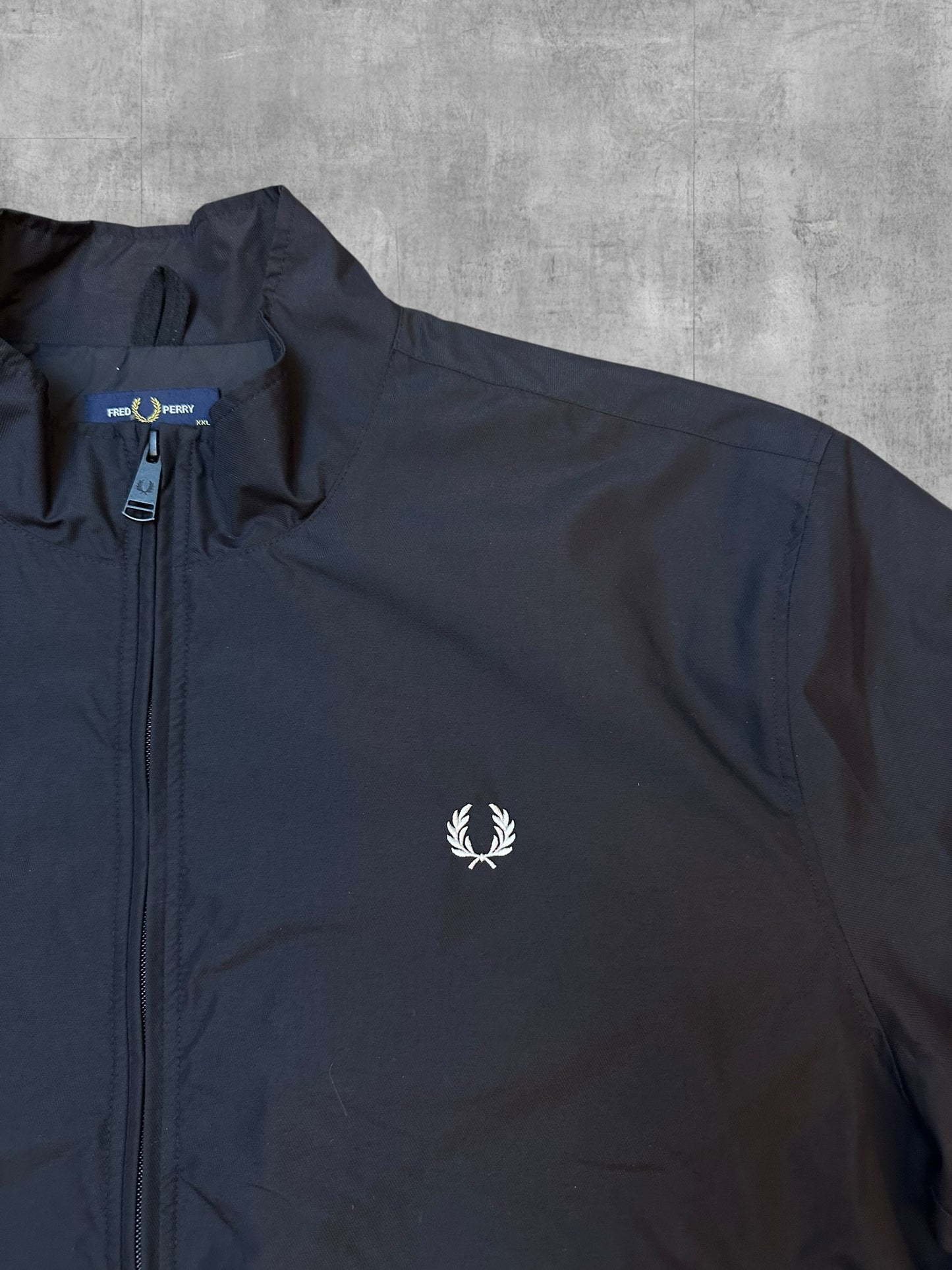 Fred Perry Bomberjacke Regenjacke Schwarz XXL