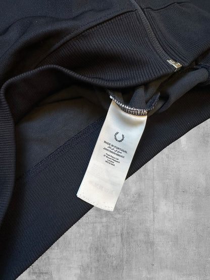 Fred Perry Taped Track Jacket Black White M