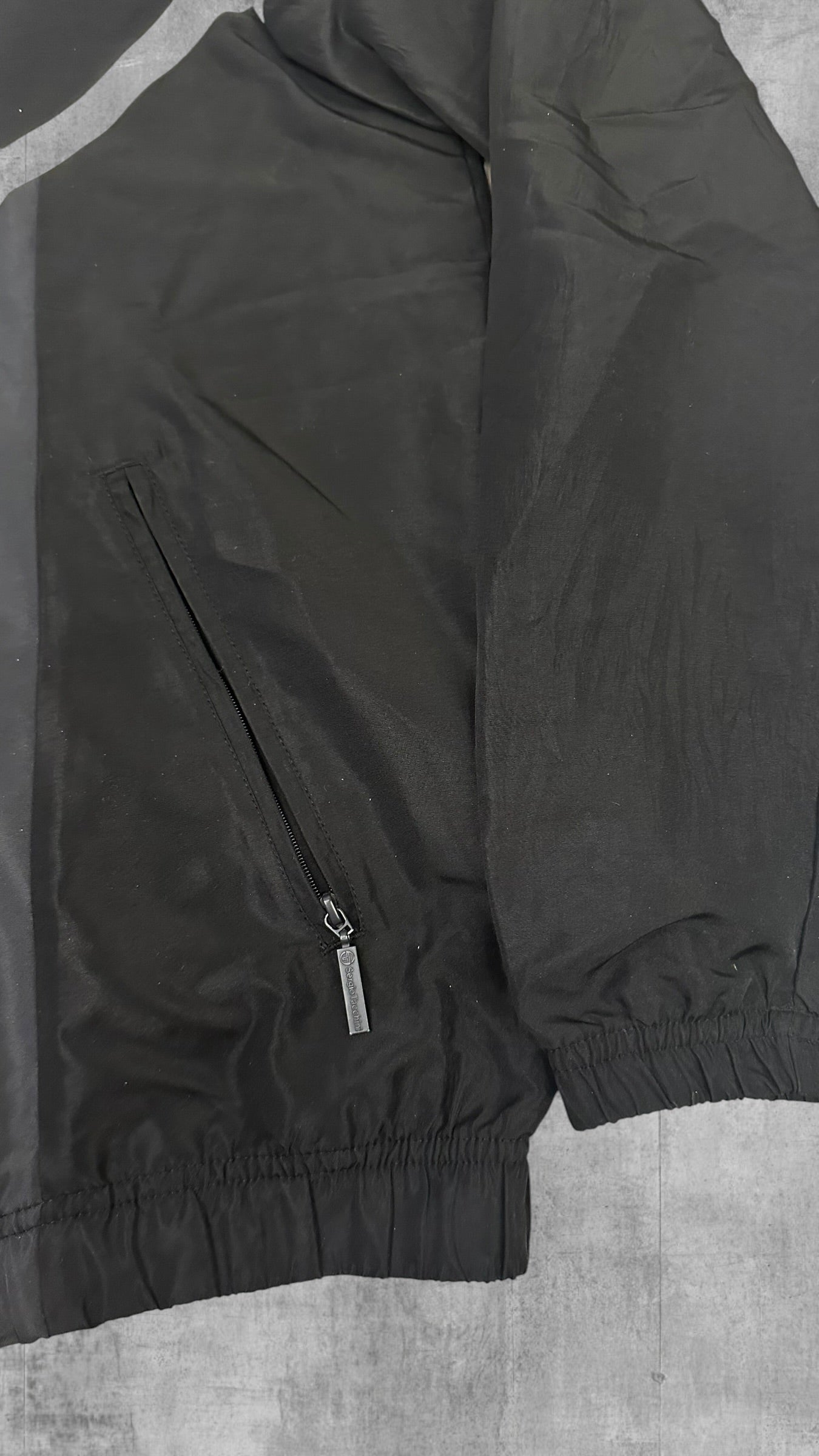 Sergio Tacchini Trainingsjacke Windbreaker Schwarz Weiß S