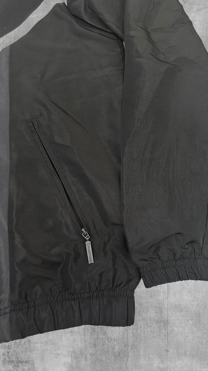 Sergio Tacchini Trainingsjacke Windbreaker Schwarz Weiß S