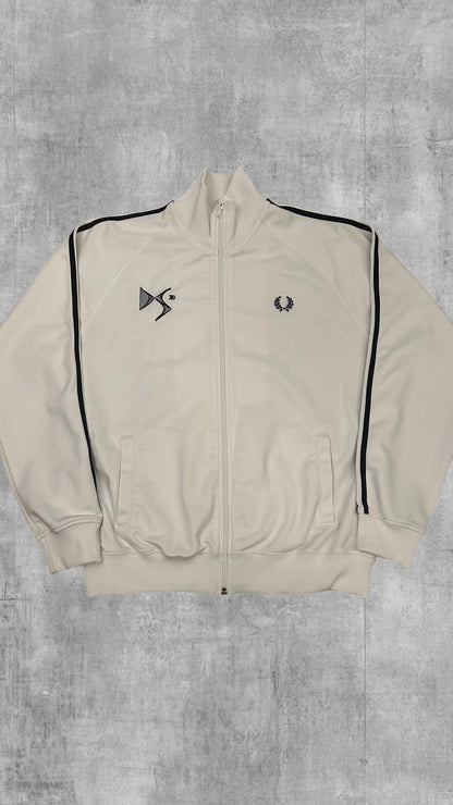 Fred Perry x Citroen Vintage Trainingsjacke Taped Weiß Schwarz L