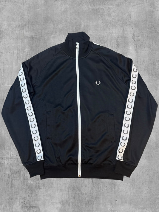 Fred Perry Trainingsjacke Taped Schwarzblau Weiß S