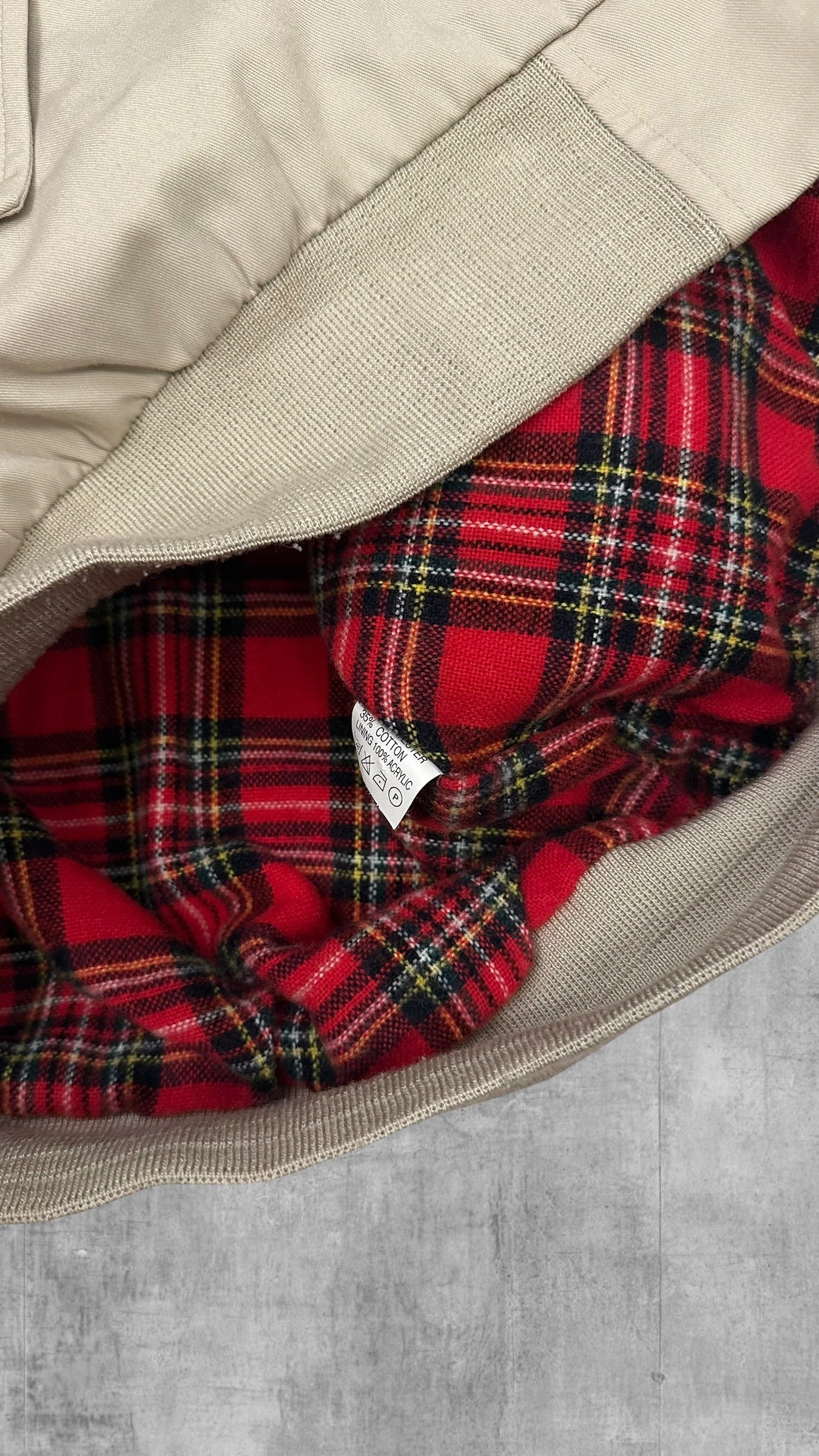 Lonsdale London Harrington Jacke Beige M