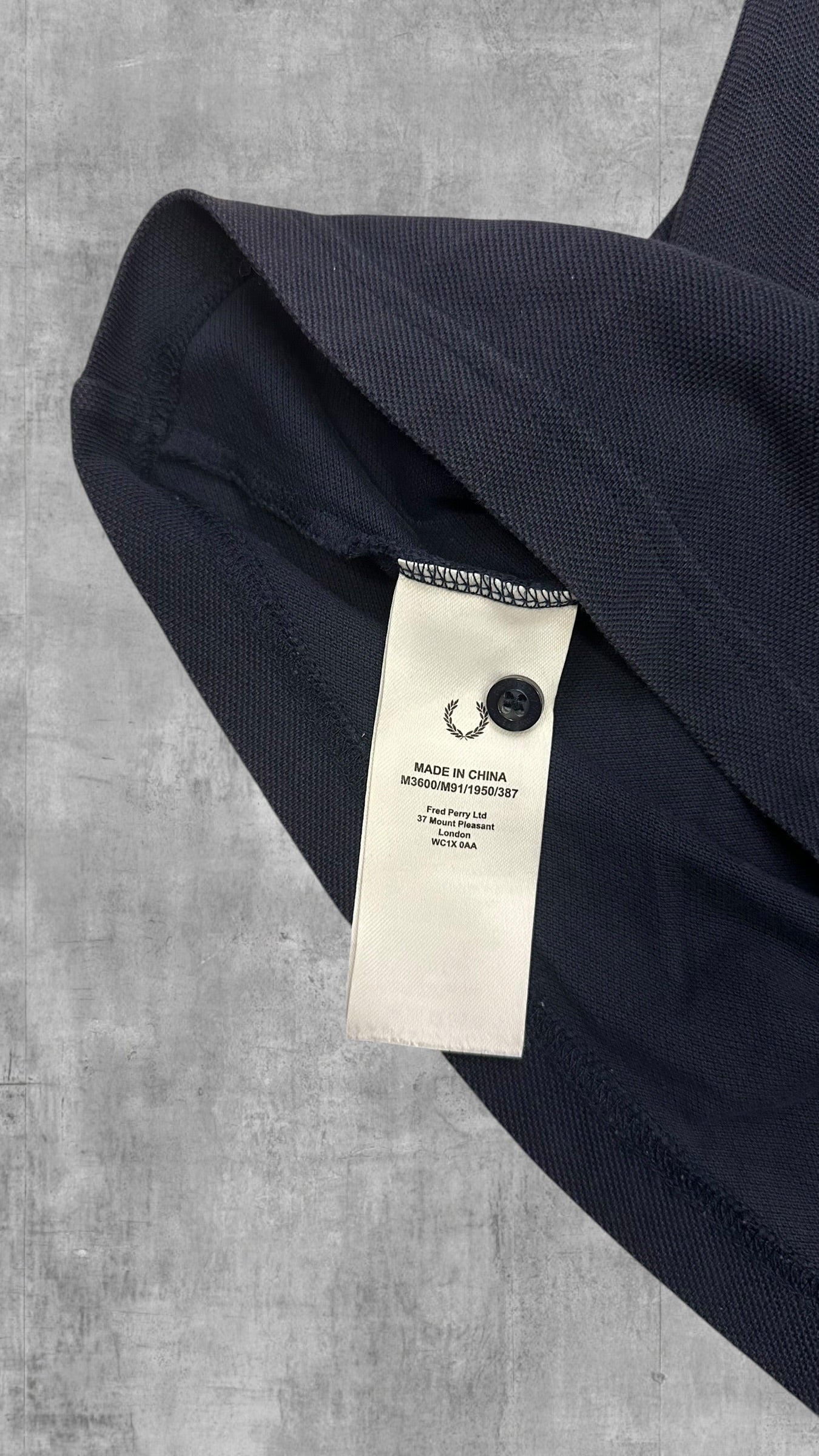 Fred Perry Polo Shirt Navy Blau Rose S
