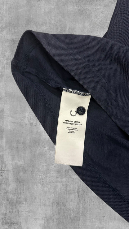 Fred Perry Polo Shirt Navy Blau Rose S
