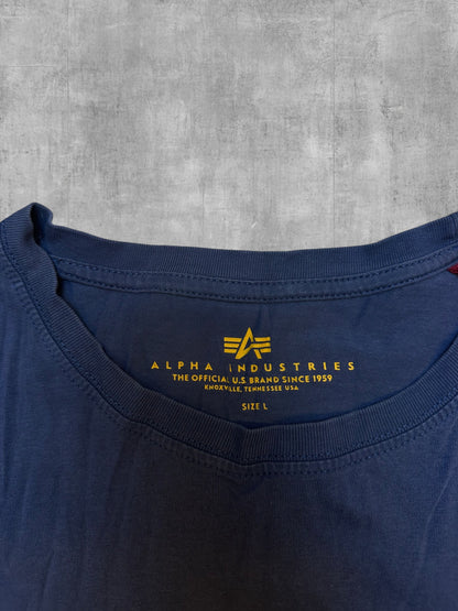 Alpha Industries T-Shirt Navy Blau L