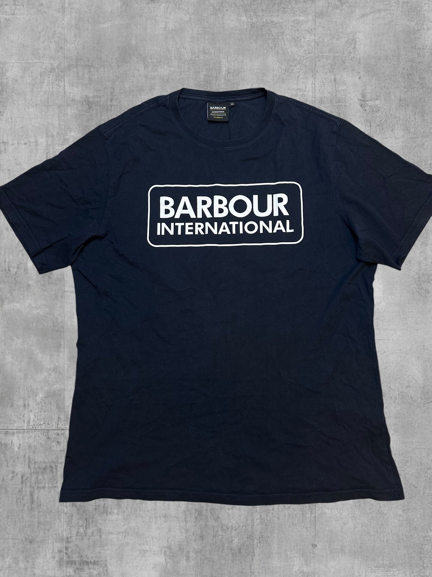 Barbour T-Shirt Schwarzblau Weiß XL