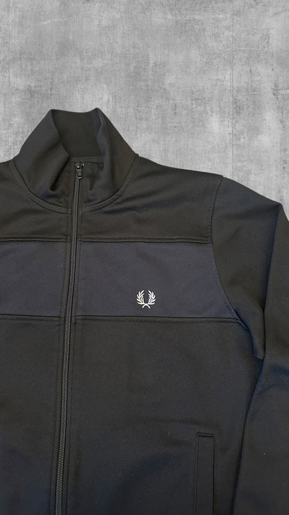 Fred Perry Trainingsjacke Taped Zip Jacke Schwarz S