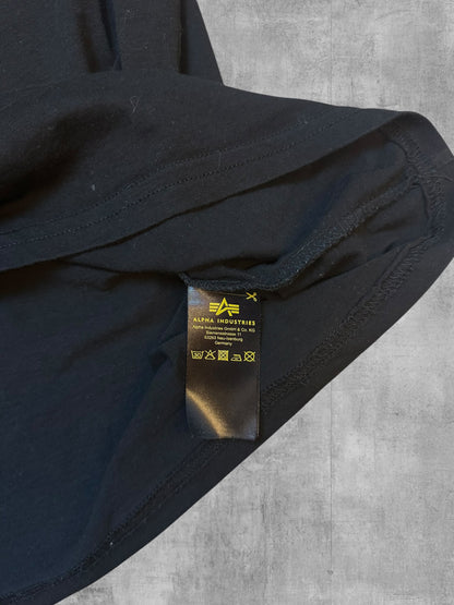 Alpha Industries T-Shirt Schwarz Gold M