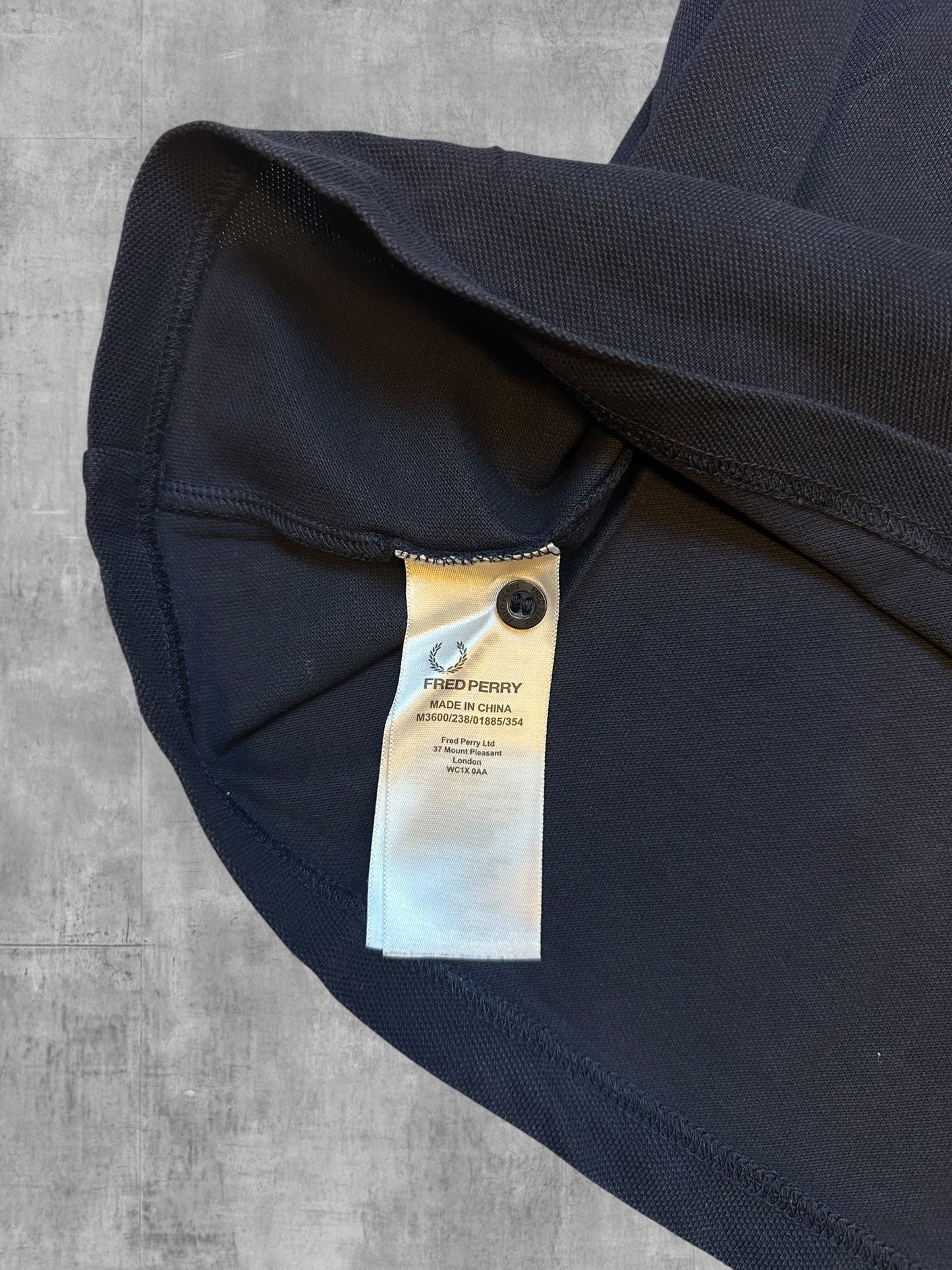 Fred Perry Polo Shirt Schwarz Weiß M