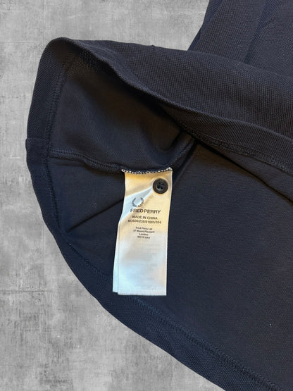 Fred Perry Polo Shirt Schwarz Weiß M